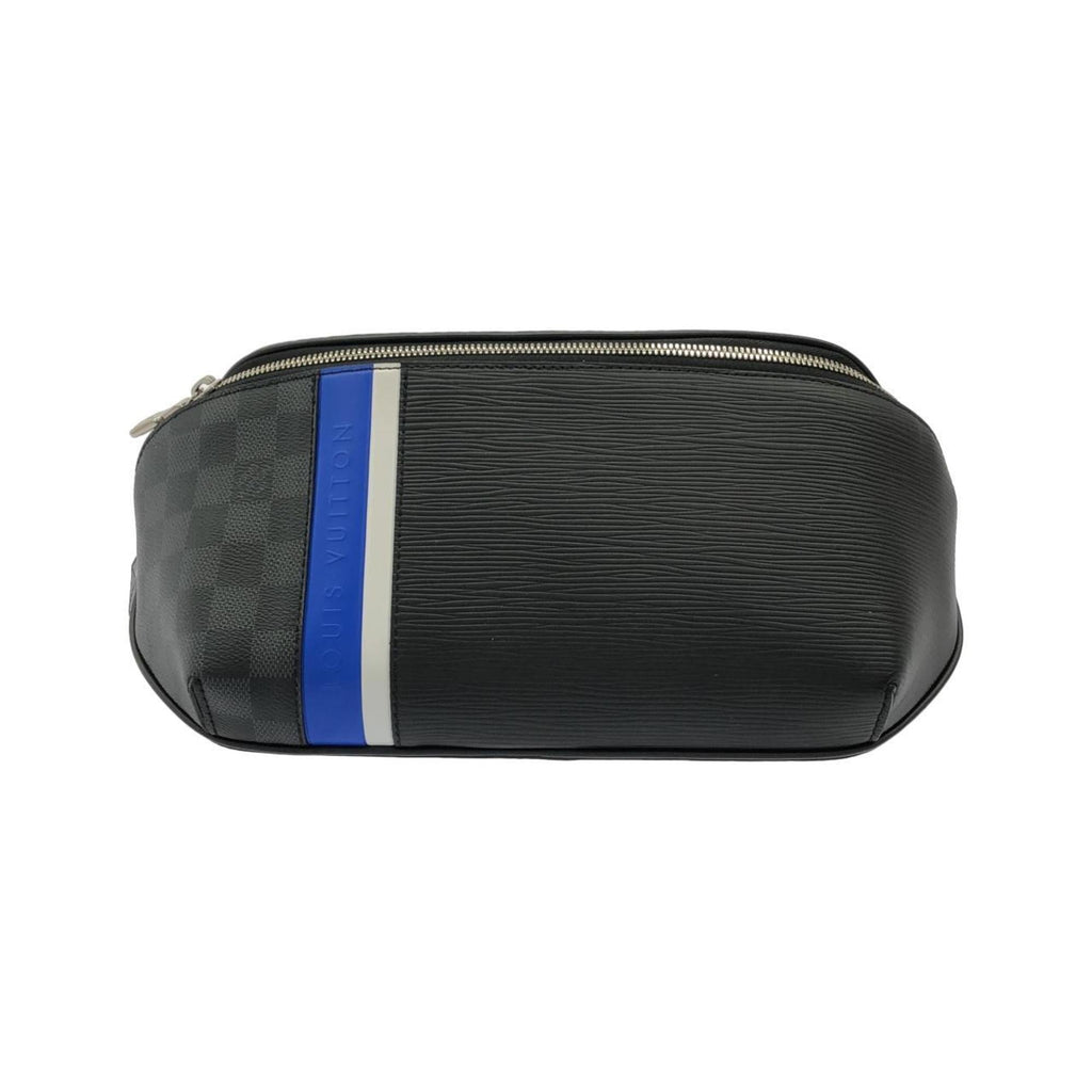 Louis Vuitton Black Coated Canvas Leather Shoulder Bag