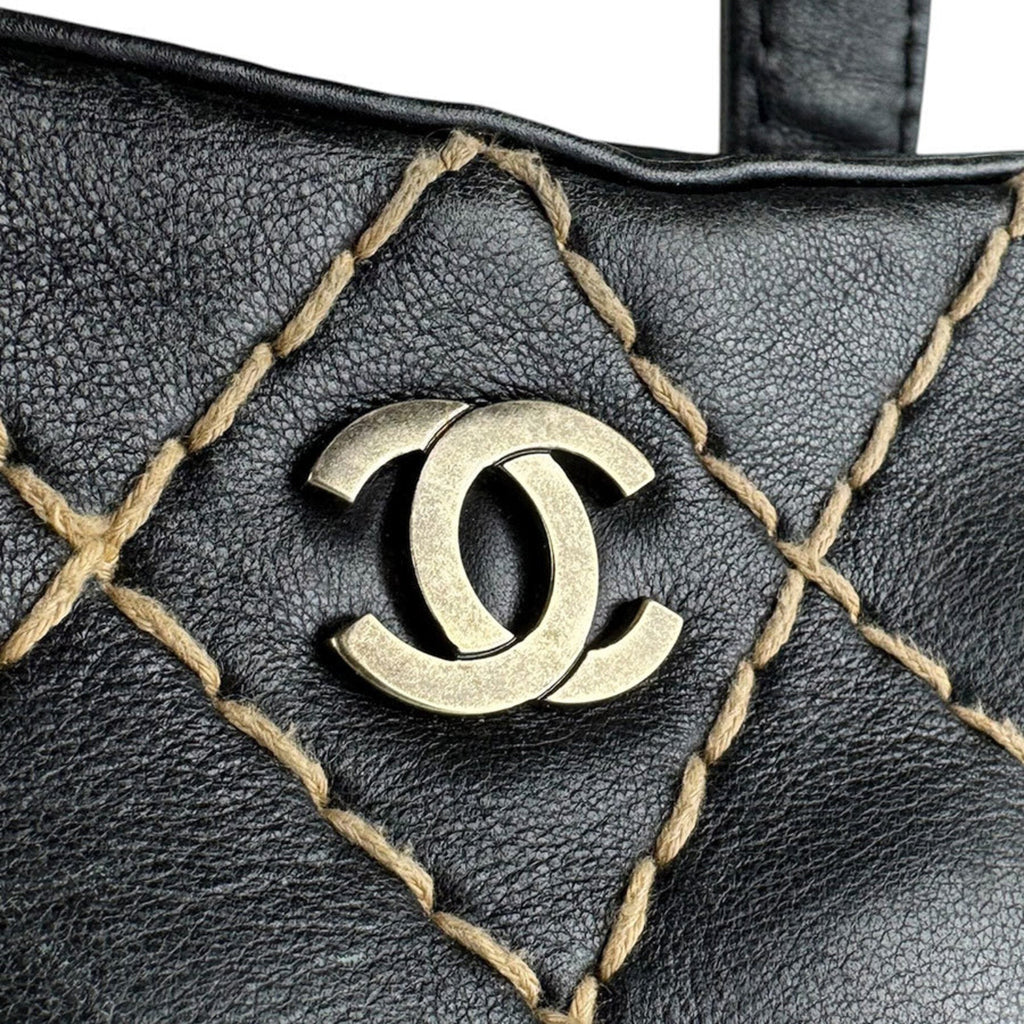 Chanel Black Leather Handbag