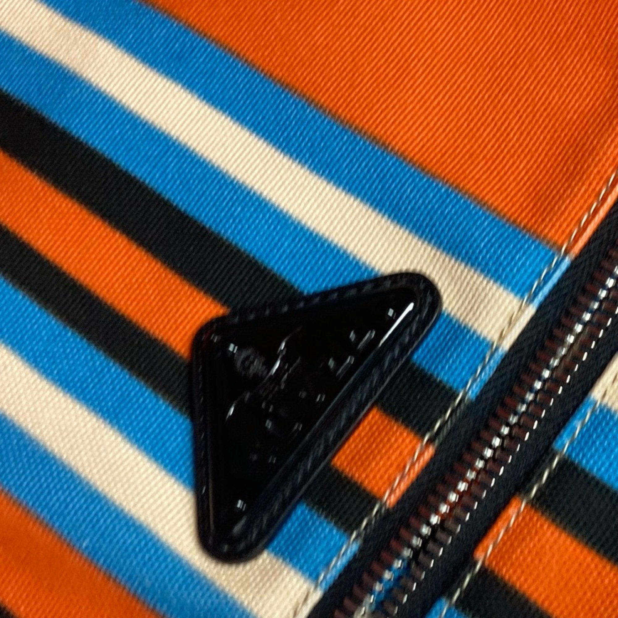 Prada Orange Cloth Shoulder Bag