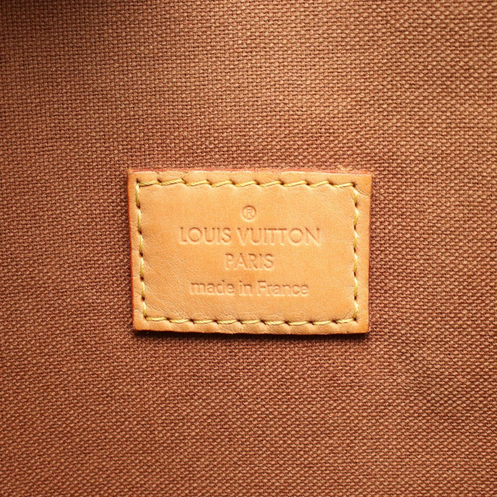 Louis Vuitton Brown Coated Canvas Leather Tote Bag