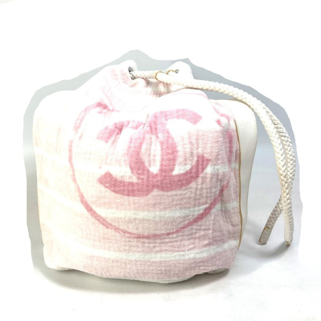 Chanel Pink Cotton Shoulder Bag
