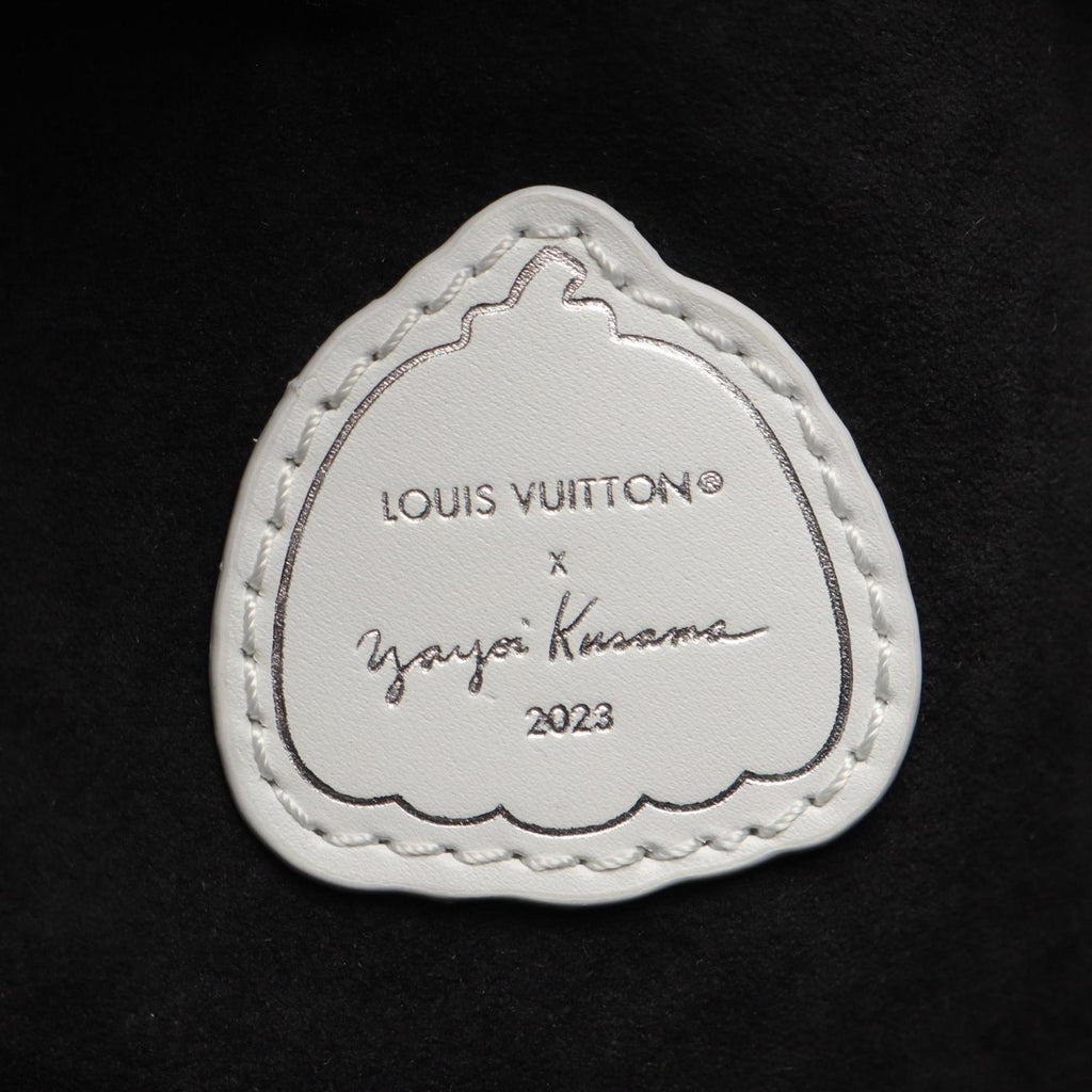 Louis Vuitton Black White Leather Tote Bag
