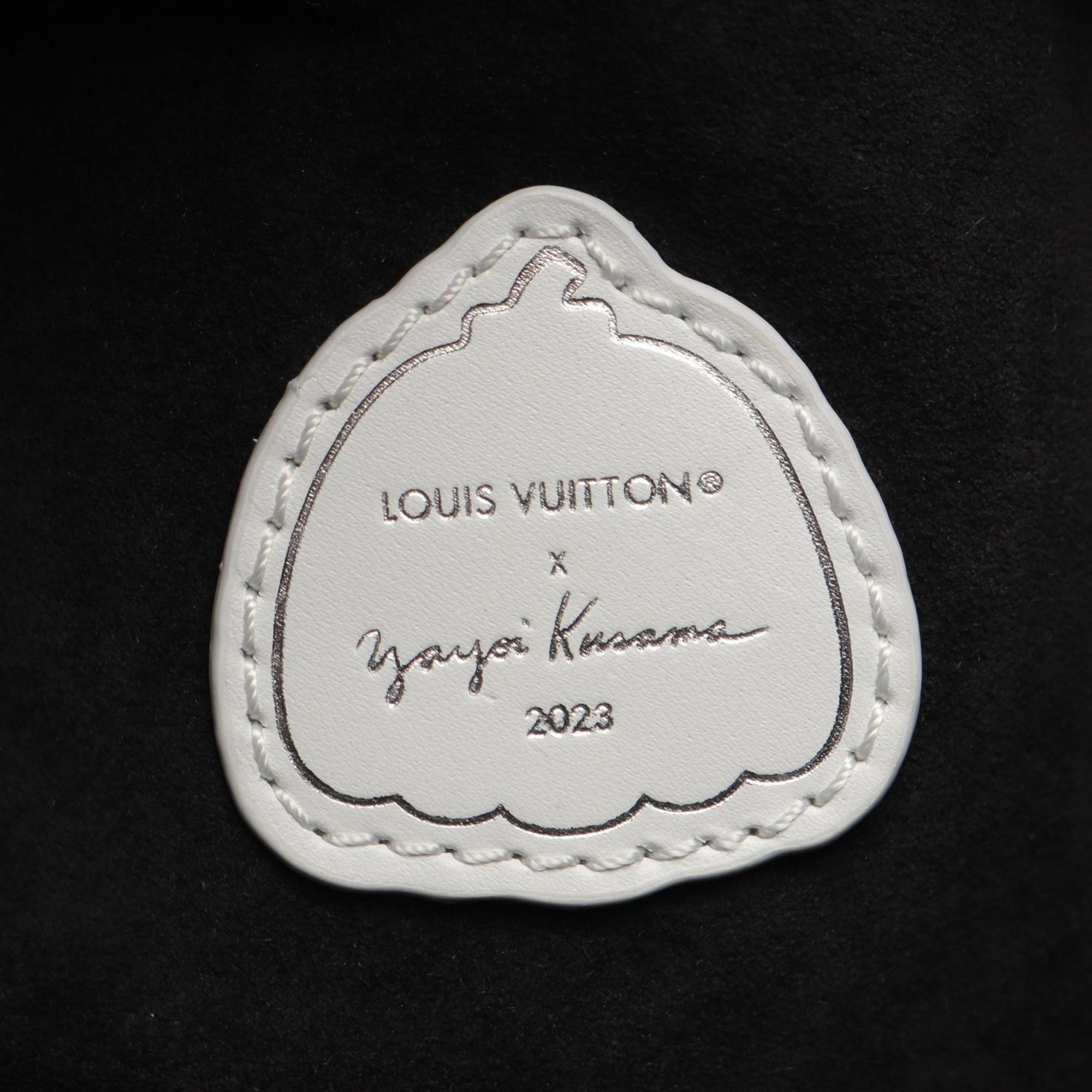 Louis Vuitton Black White Leather Tote Bag