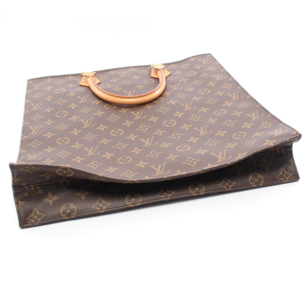 Louis Vuitton Brown Coated Canvas Leather Tote Bag