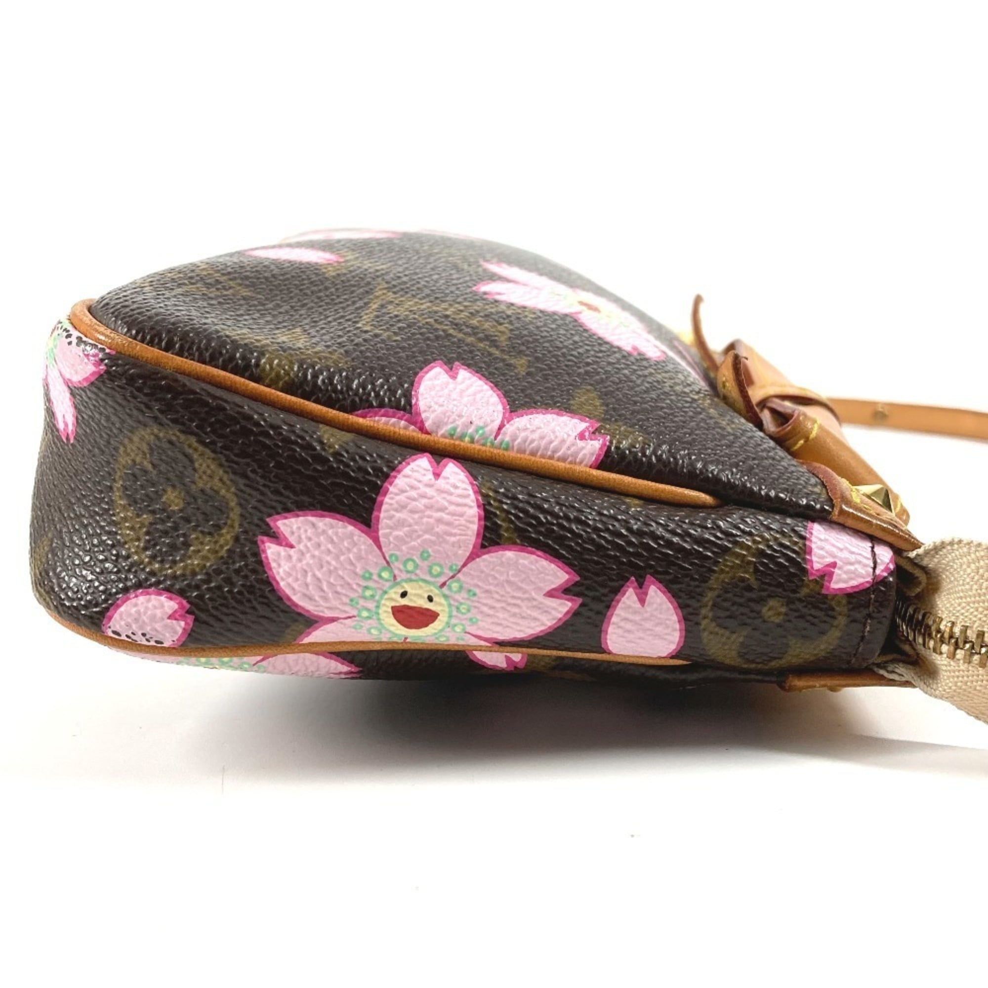 Louis Vuitton Monogram Cherry Blossom Brown Pink Monogram Handbag Shoulder Bag