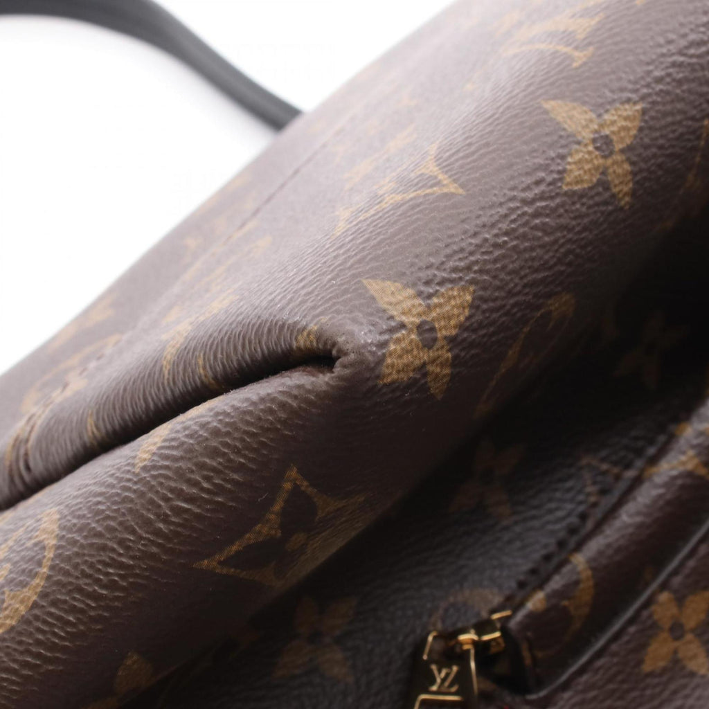 Louis Vuitton Black Brown Noir Coated Canvas Leather Backpack