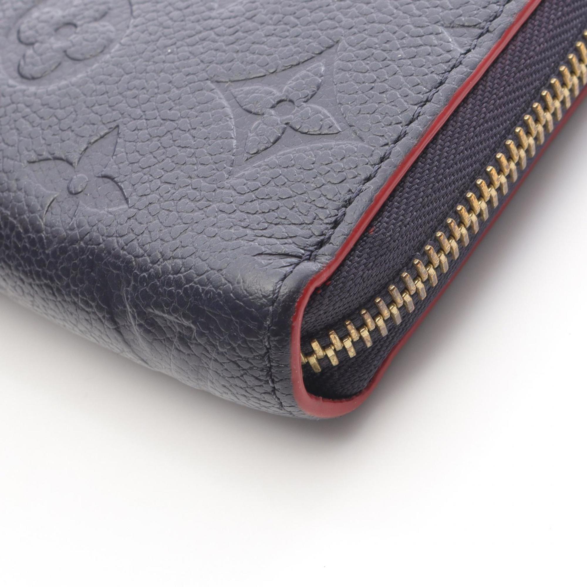 Louis Vuitton Monogram Navy Red Color Monogram Empreinte Long Wallet