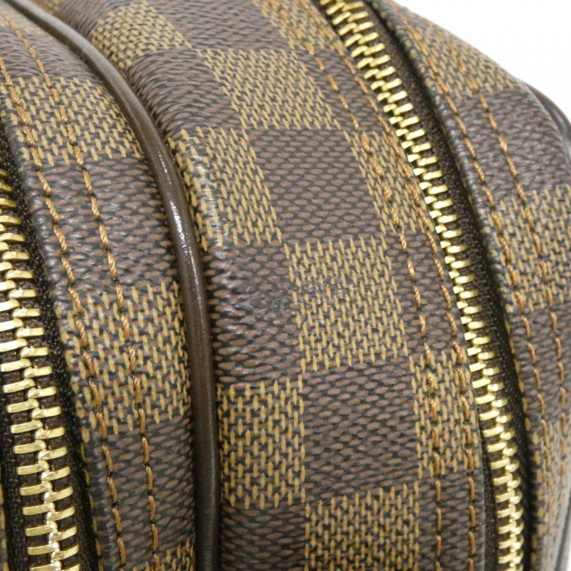 Louis Vuitton Brown Coated Canvas Shoulder Bag