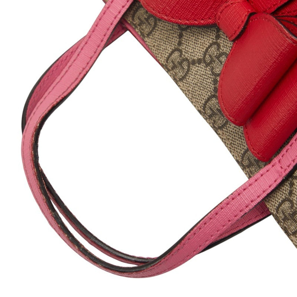 Gucci Beige Pink Pvc Leather Handbag (Pre-Owned)