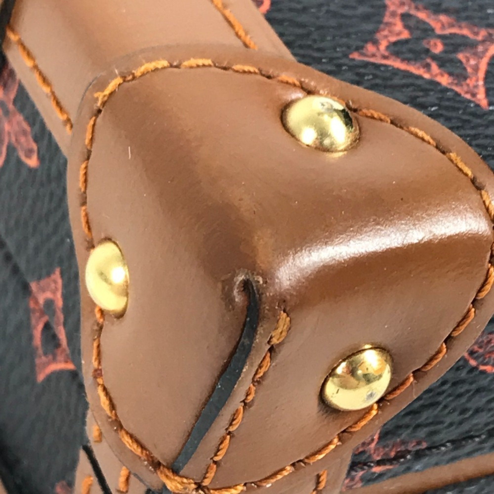 Louis Vuitton Brown Red Color Monogram Canvas Clutch Bag Shoulder Bag