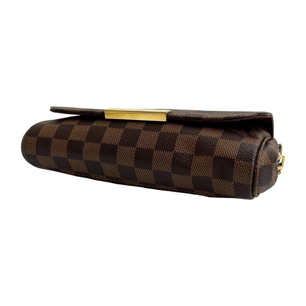Louis Vuitton Brown Leather Pvc Pochette Shoulder Bag