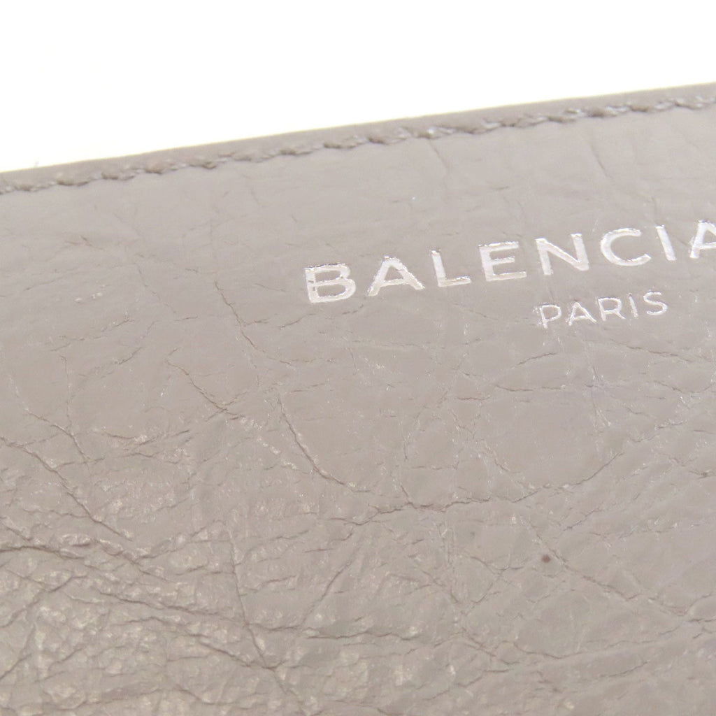 Balenciaga Gray Leather Long Wallet (Bi-Fold)