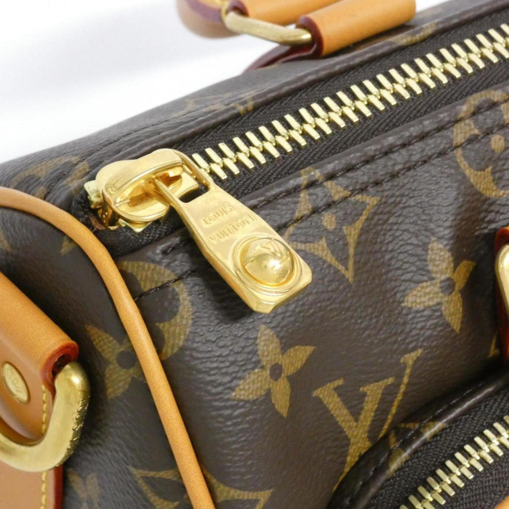Louis Vuitton Marron Coated Canvas Boston Bag