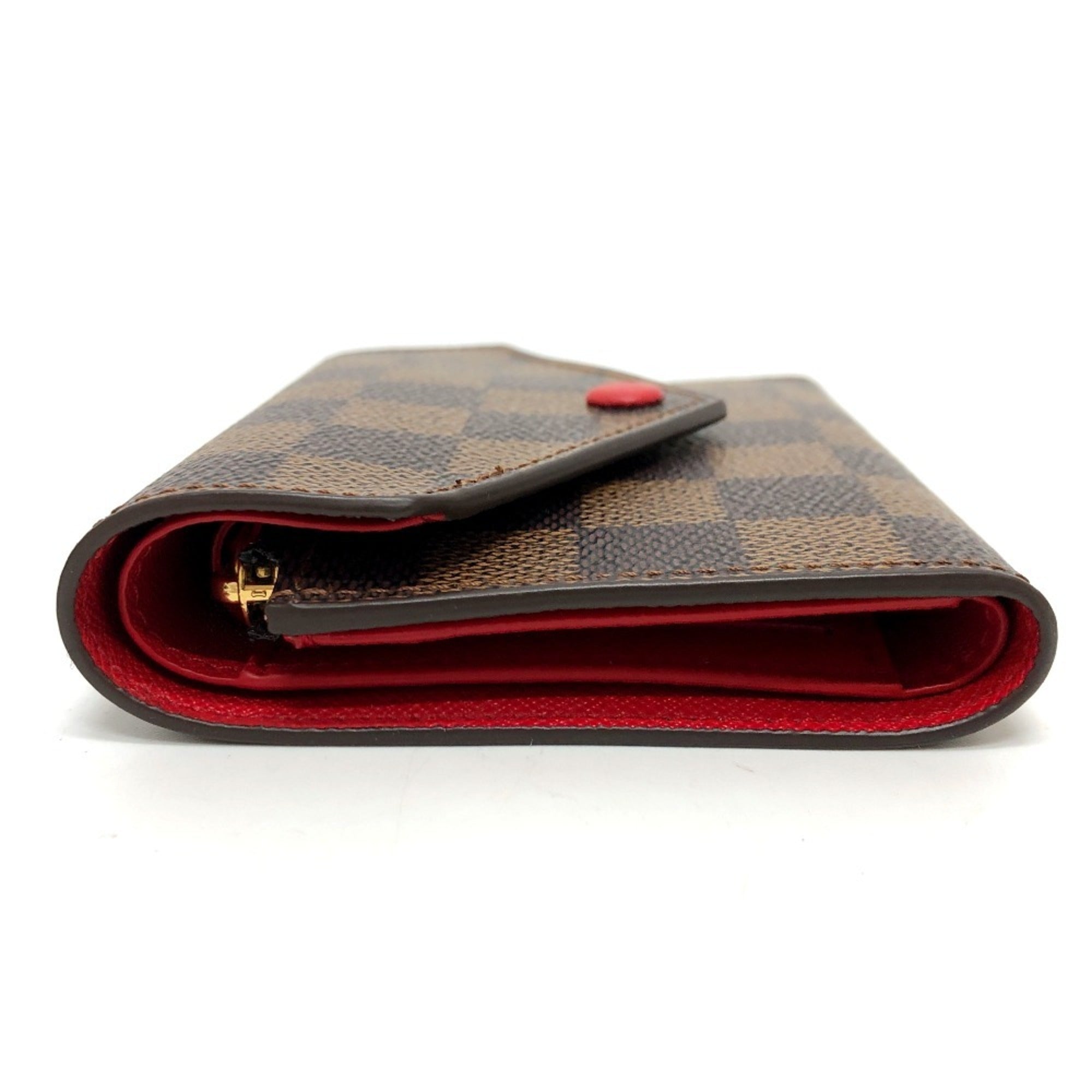 Louis Vuitton Brown Red Color Damier Canvas Coin Purse/Coin Case