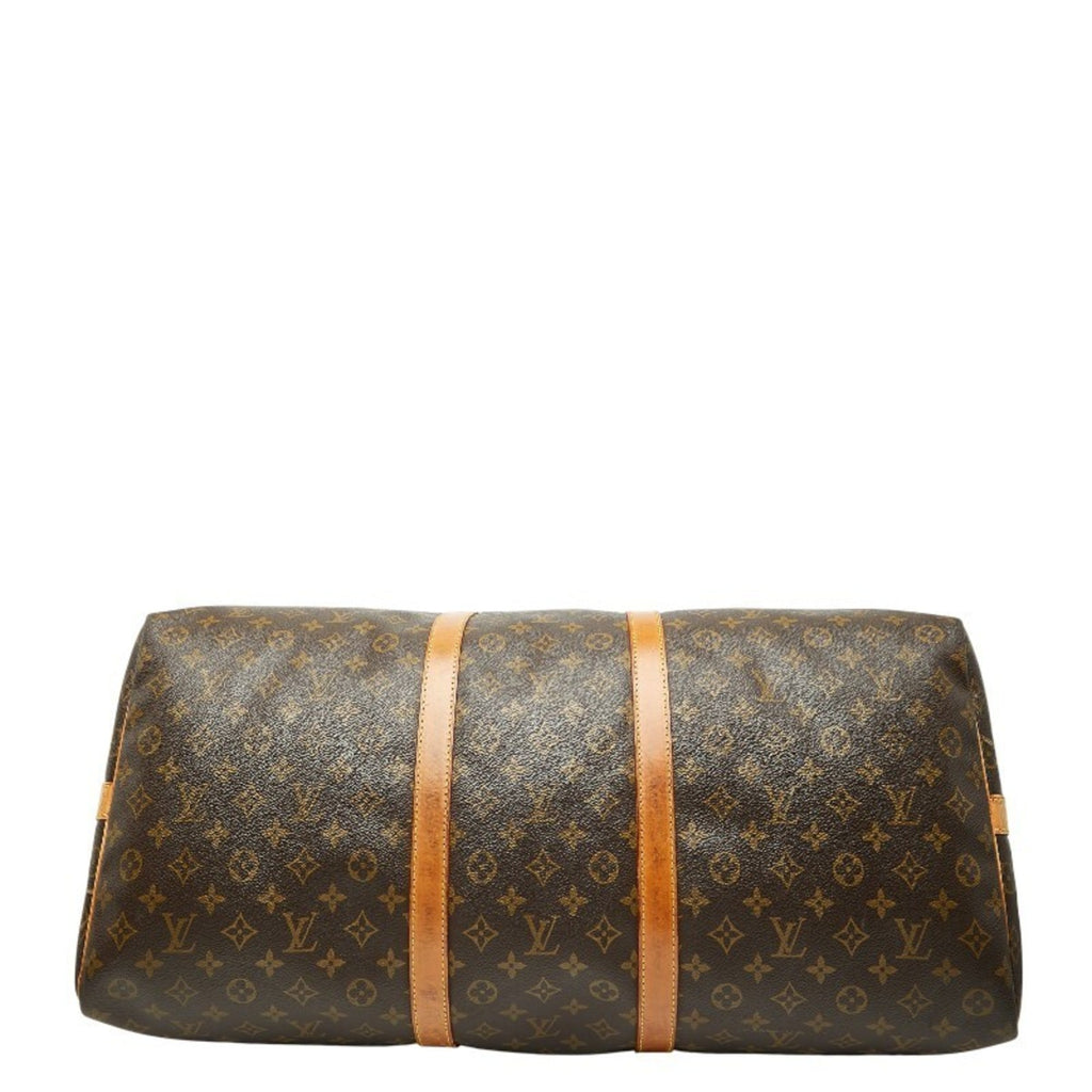 Louis Vuitton Monogram Brown Pvc Leather Boston Bag Shoulder Bag