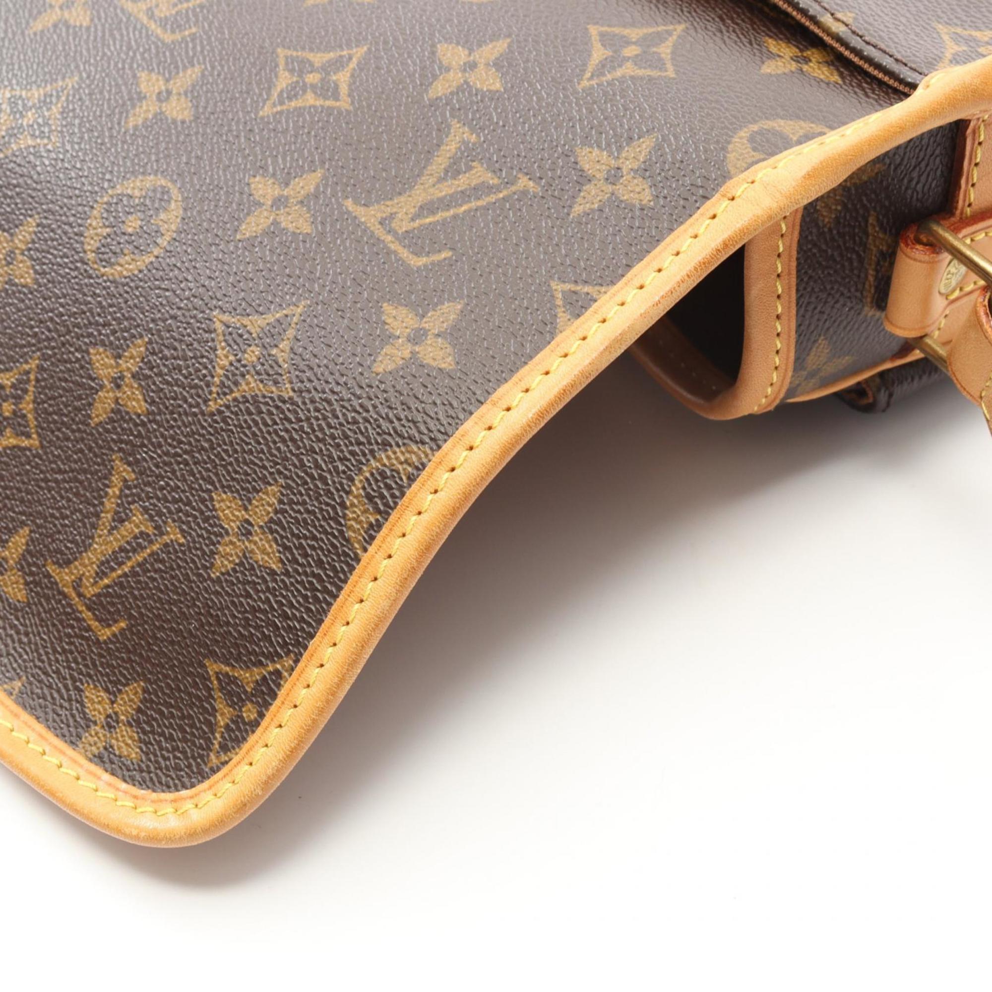 Louis Vuitton Brown Pvc Leather Shoulder Bag