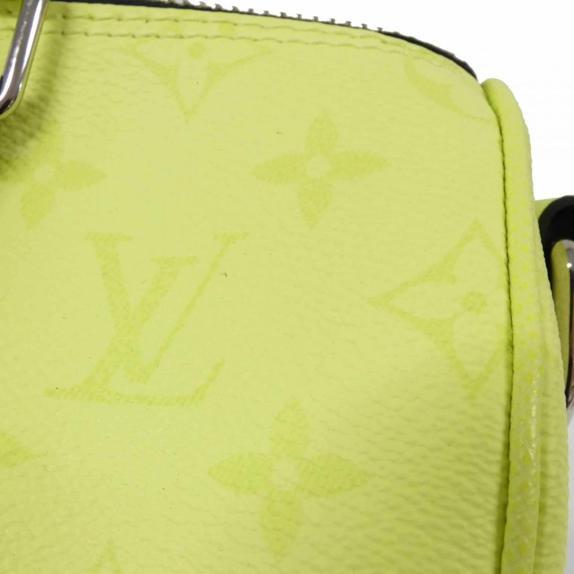 Louis Vuitton Citron Jaune Yellow Coated Canvas Leather Boston Bag
