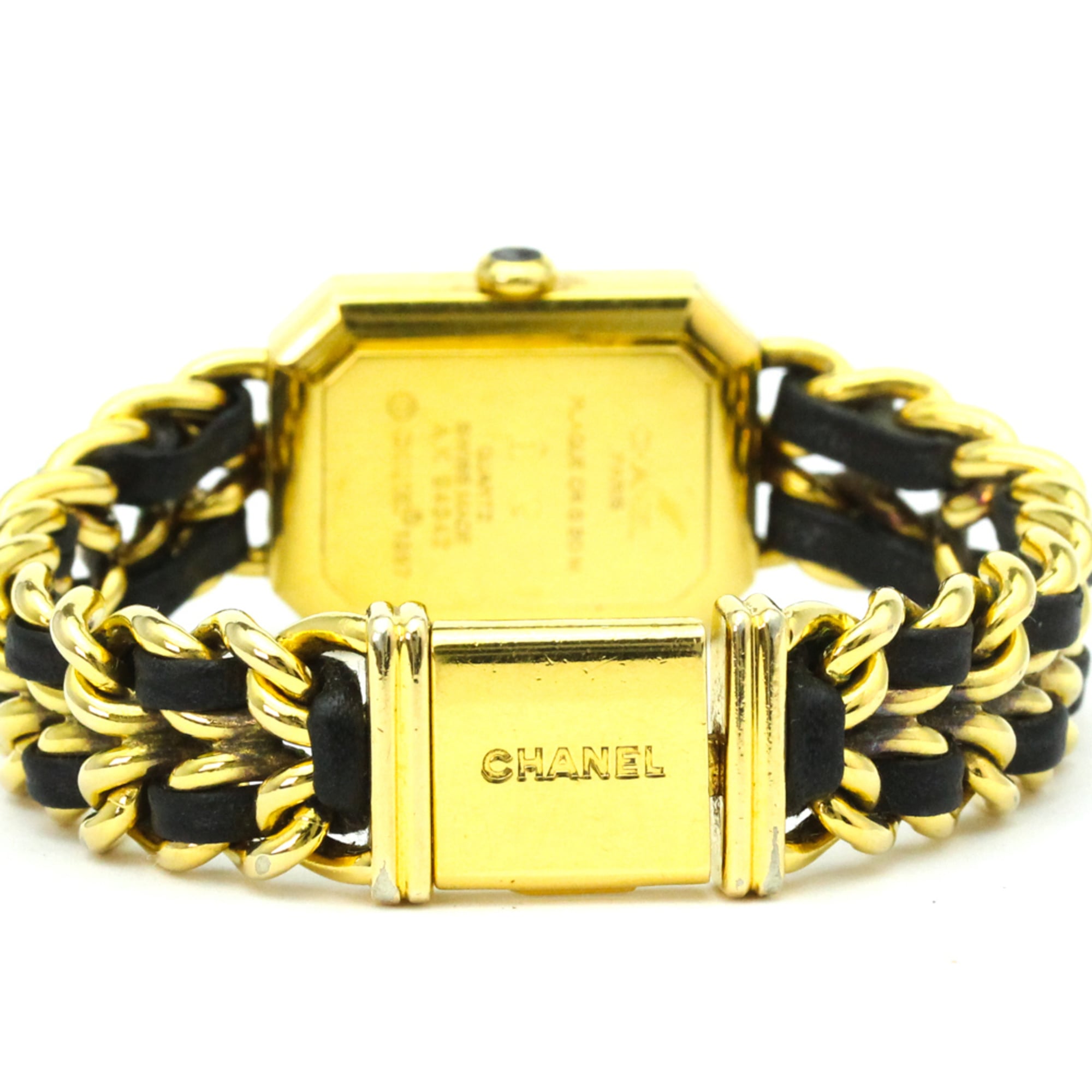 Chanel Premiere Rock Quartz Watch Plated Metal And Leather Watch