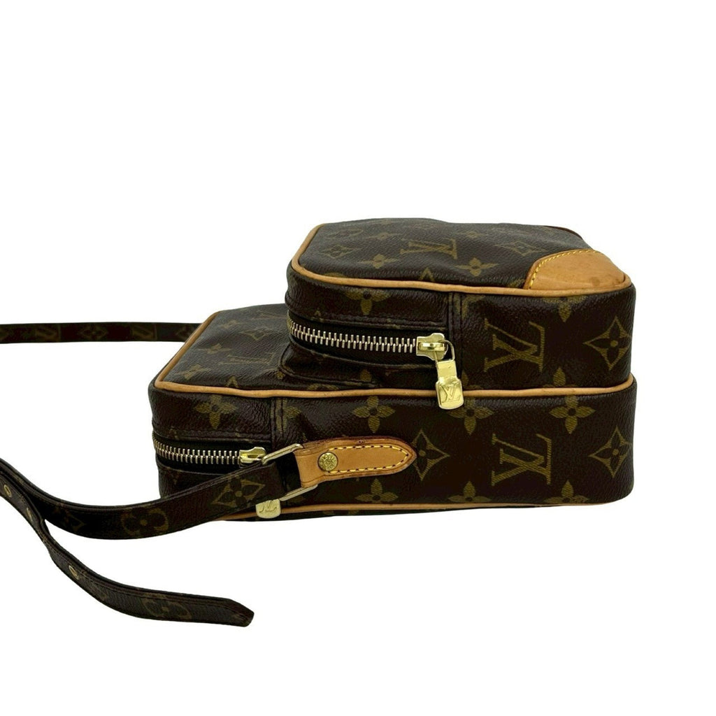 Louis Vuitton Brown Leather Pvc Pochette Shoulder Bag