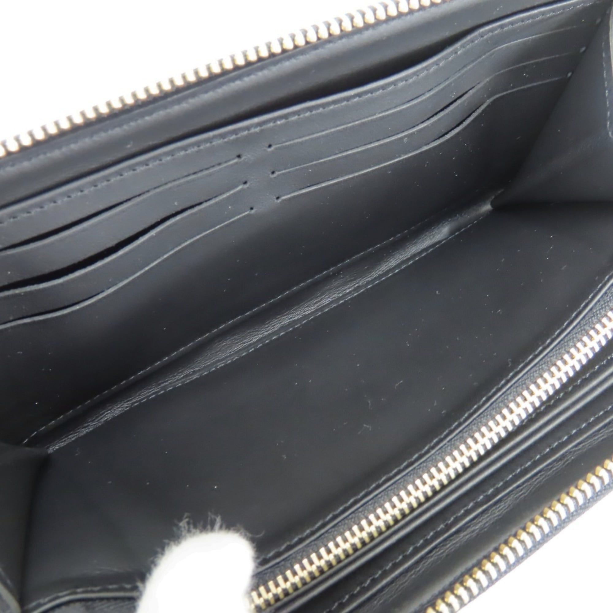 Louis Vuitton Black Noir Leather Coin Purse/Coin Case