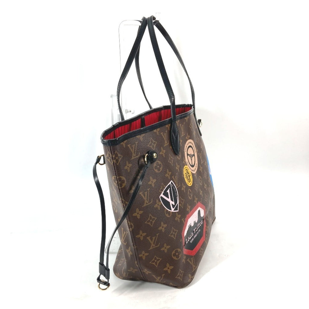 Louis Vuitton Black Brown Monogram Shoulder Bag Tote Bag
