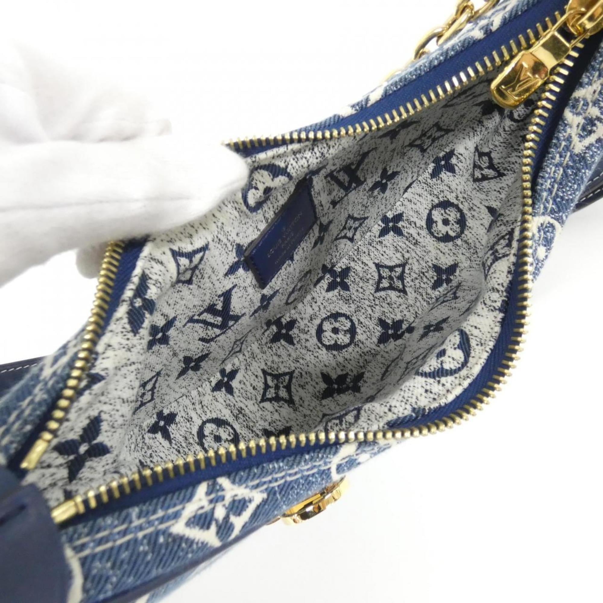 Louis Vuitton Navy Denim Shoulder Bag