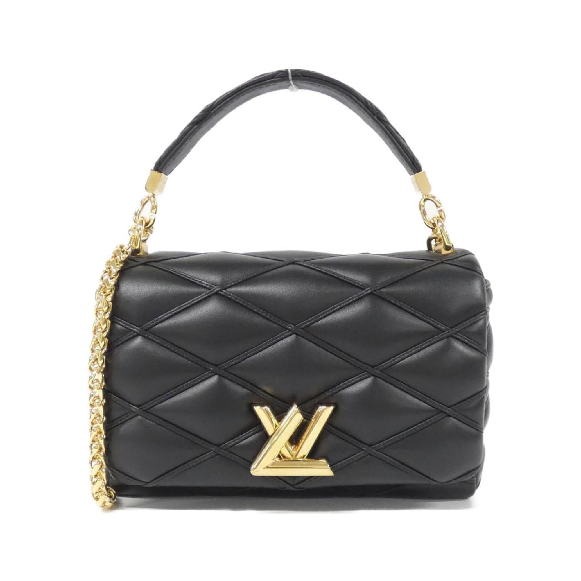 Louis Vuitton Black Leather Shoulder Bag