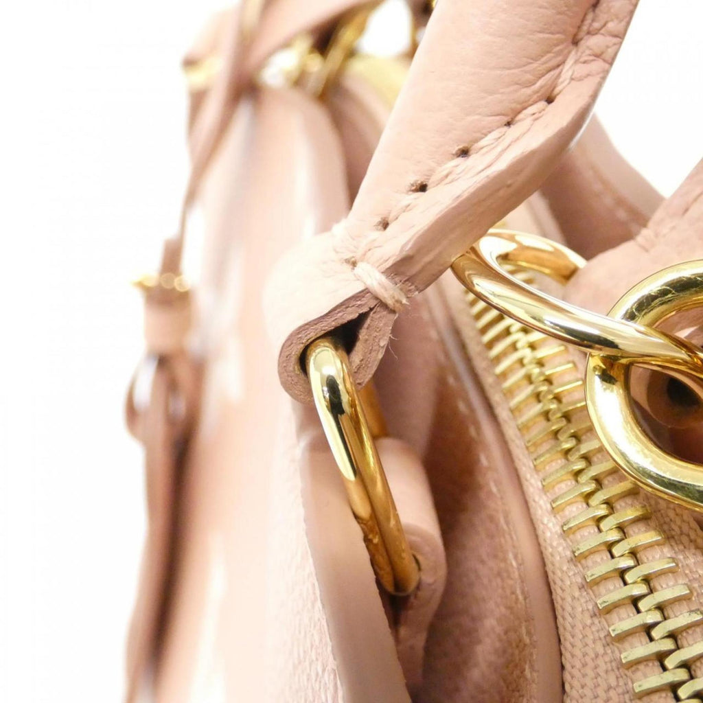 Louis Vuitton Cream Pink Leather Handbag
