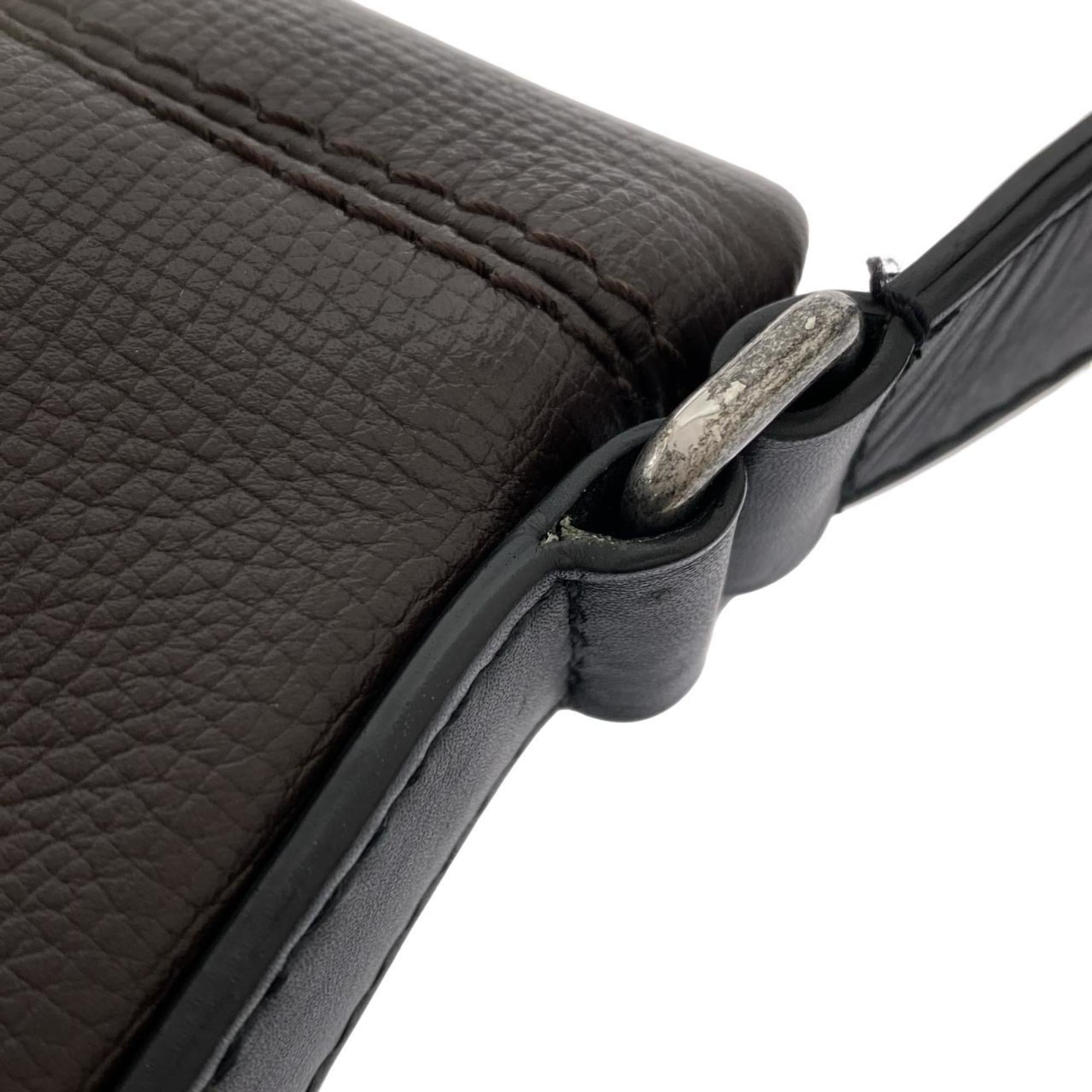 Louis Vuitton Brown Caffe Coffee Leather Shoulder Bag