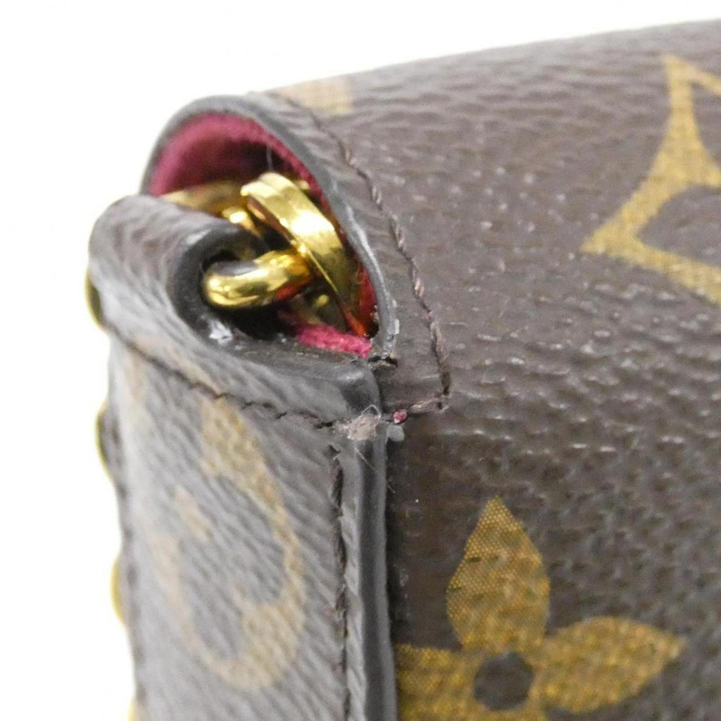 Louis Vuitton Monogram Marron Coated Canvas Pochette Shoulder Bag