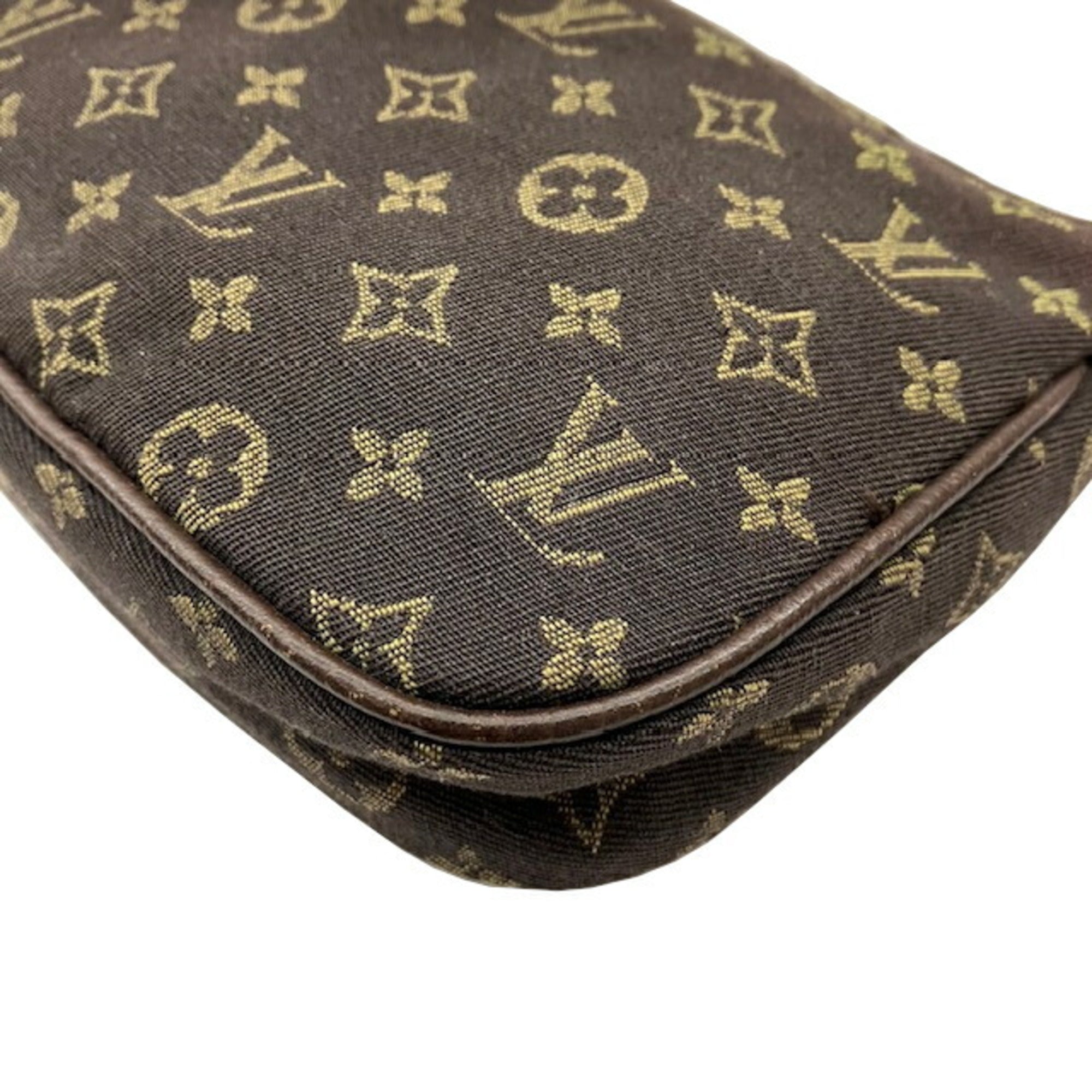 Louis Vuitton Brown Ebene Monogram Mini Lin Pouch