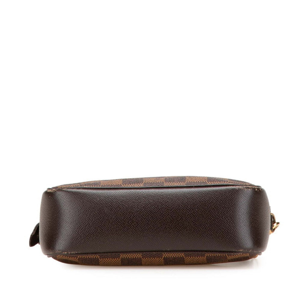 Louis Vuitton Brown Pvc Leather Handbag Pouch