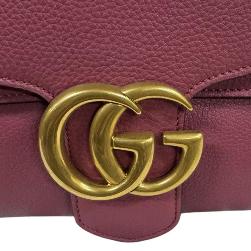 Gucci Pink Leather Shoulder Bag (Pre-Owned)