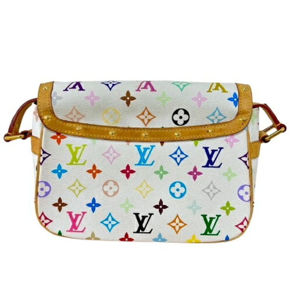 Louis Vuitton Monogram Multicolore White Leather Shoulder Bag
