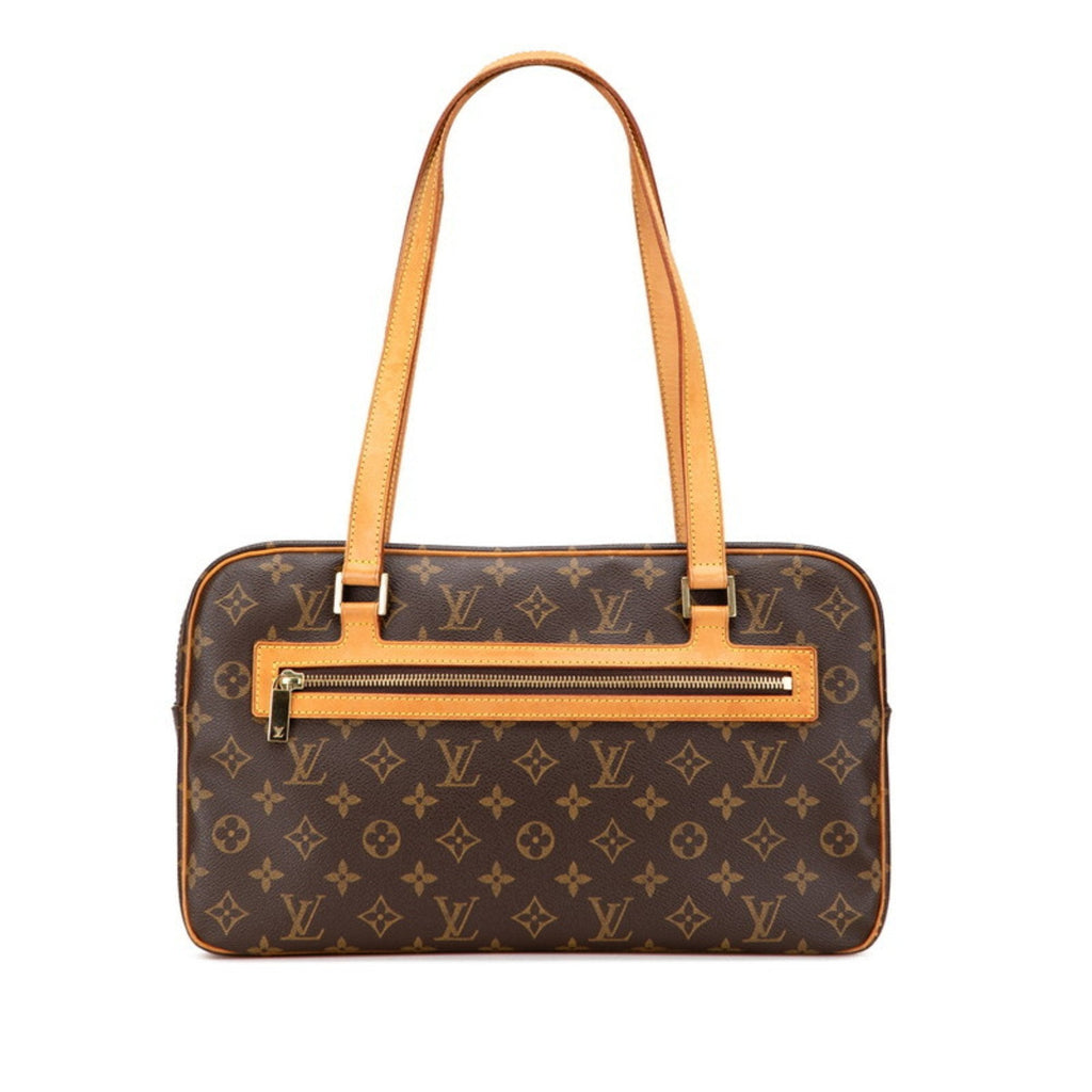 Louis Vuitton Monogram Brown Pvc Leather Handbag Shoulder Bag