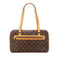 Louis Vuitton Monogram Brown Pvc Leather Handbag Shoulder Bag