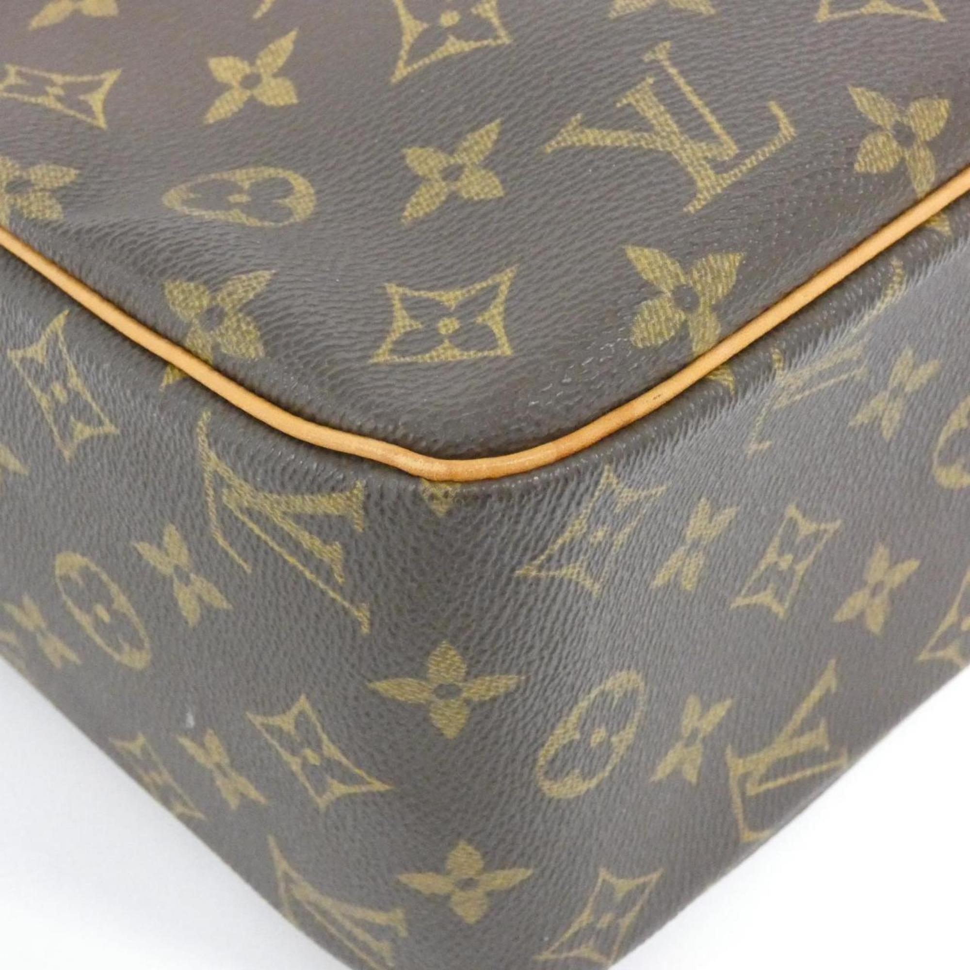 Louis Vuitton Brown Coated Canvas Shoulder Bag