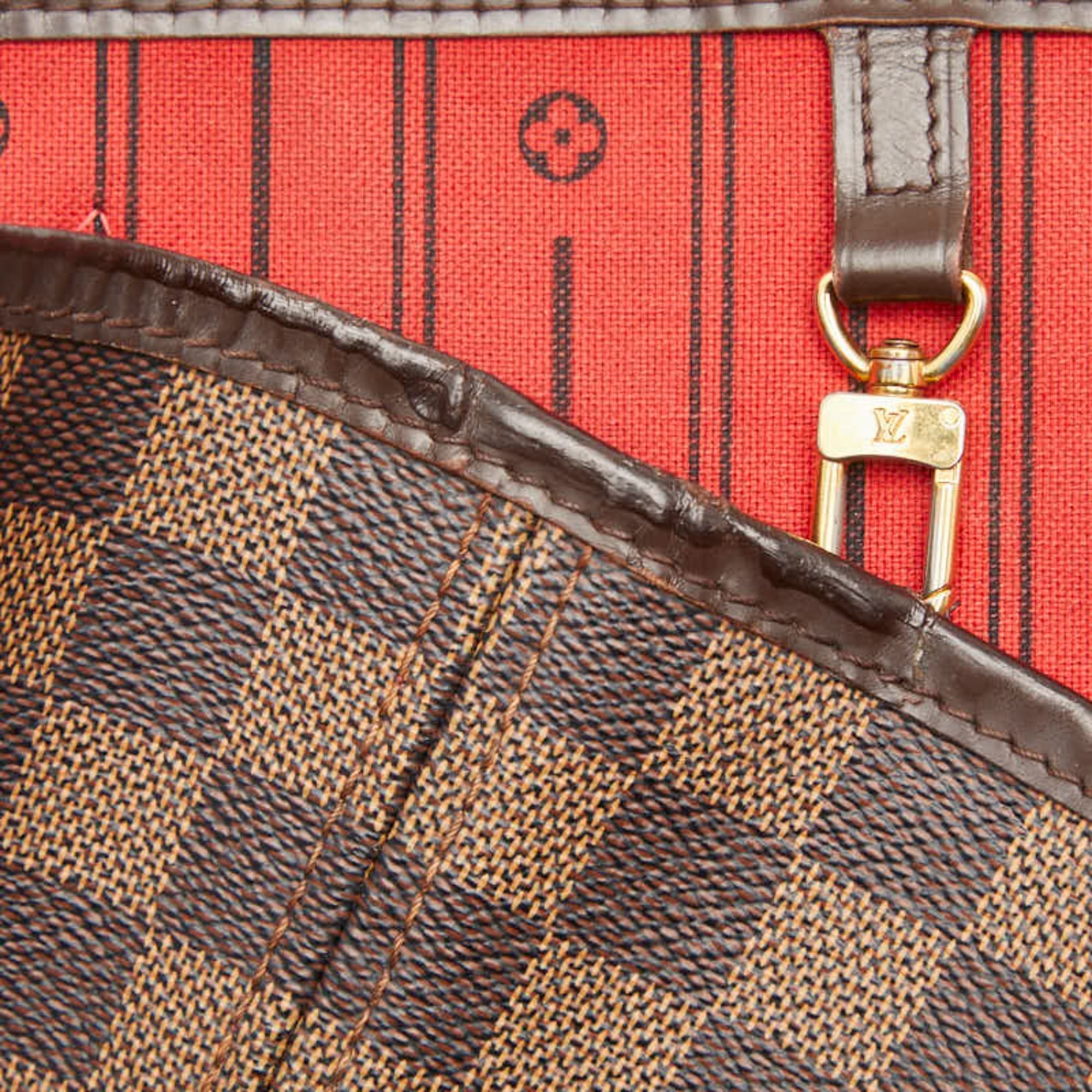 Louis Vuitton Brown Pvc Leather Tote Bag