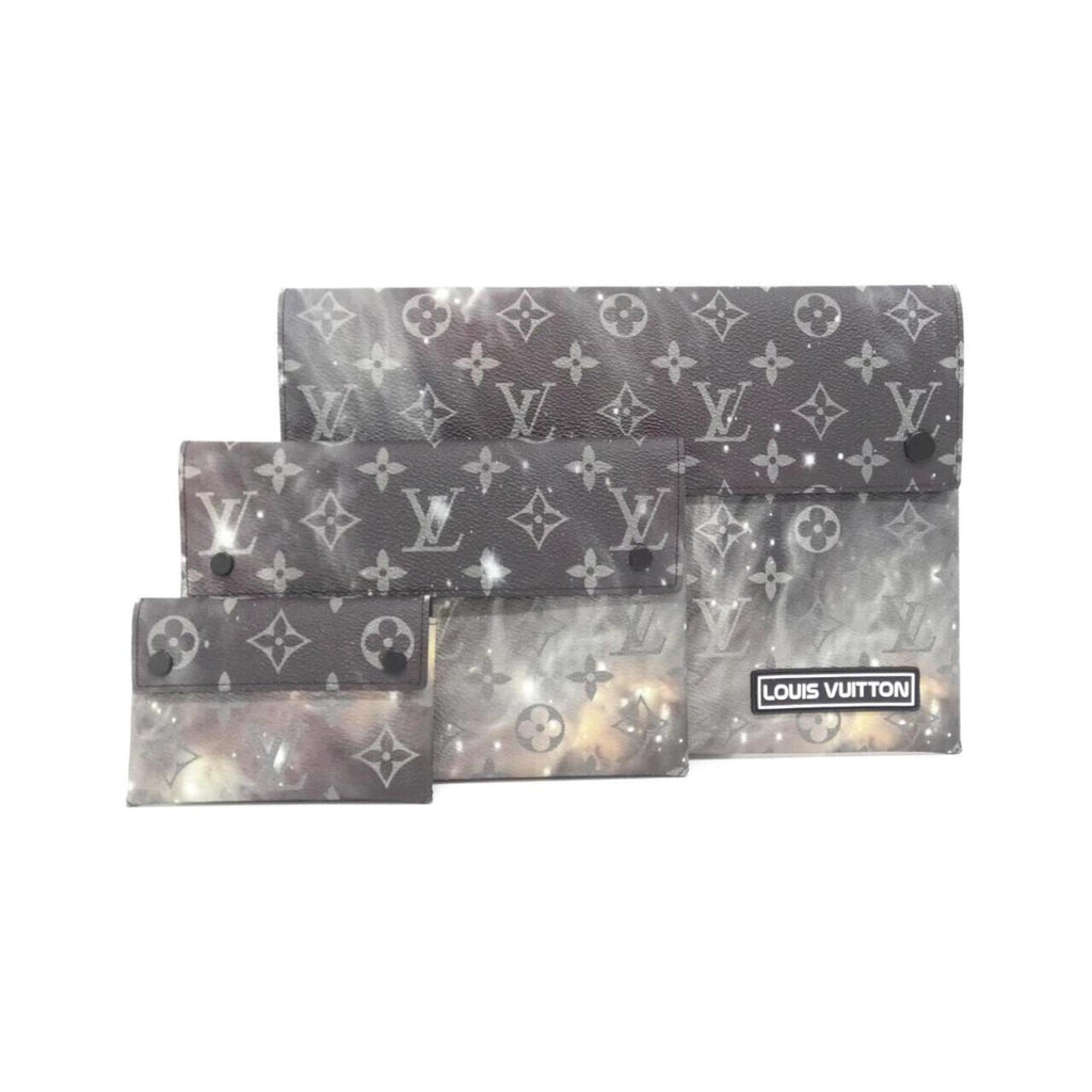 Louis Vuitton Silver Coated Canvas Pouch