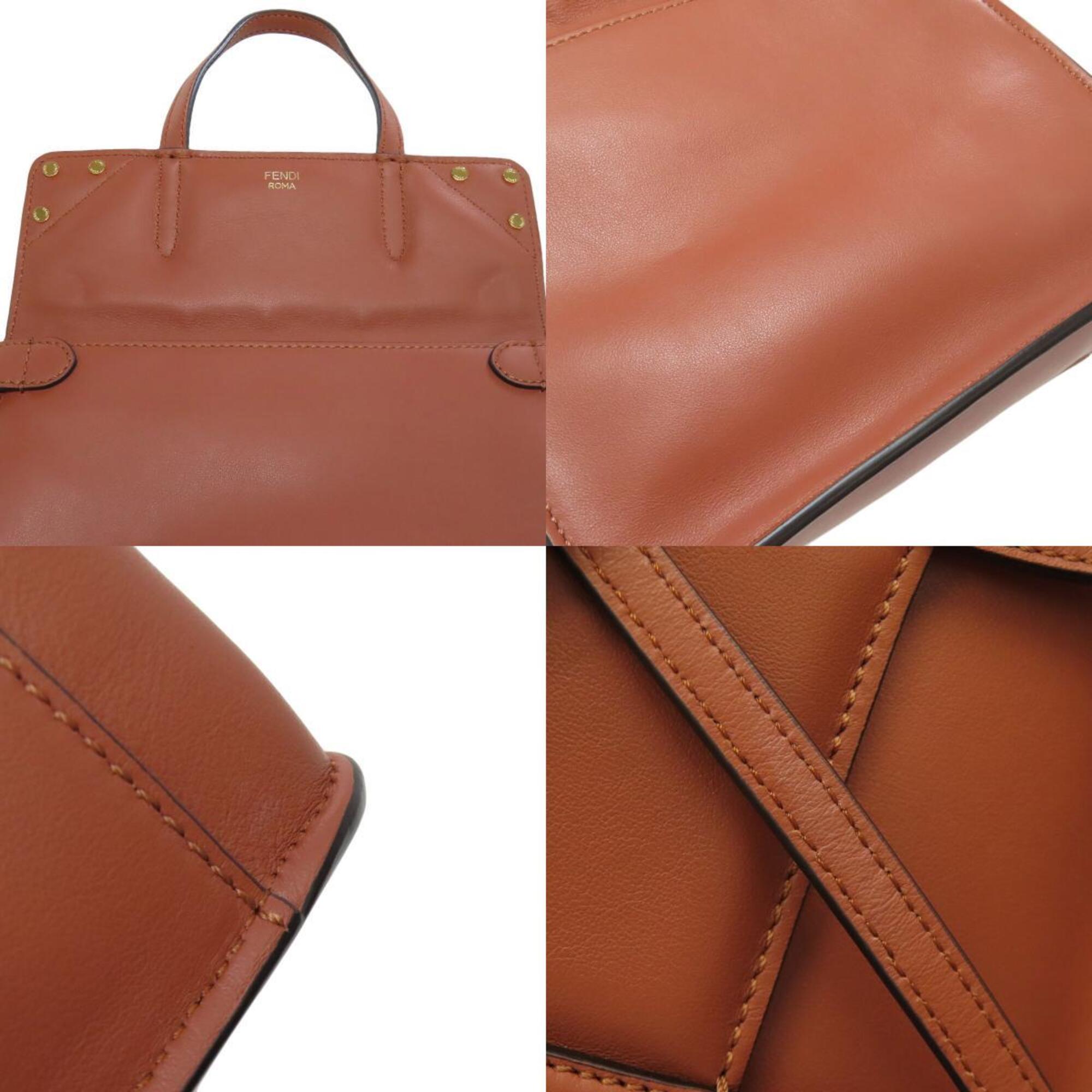 Fendi Brown Leather Shoulder Bag