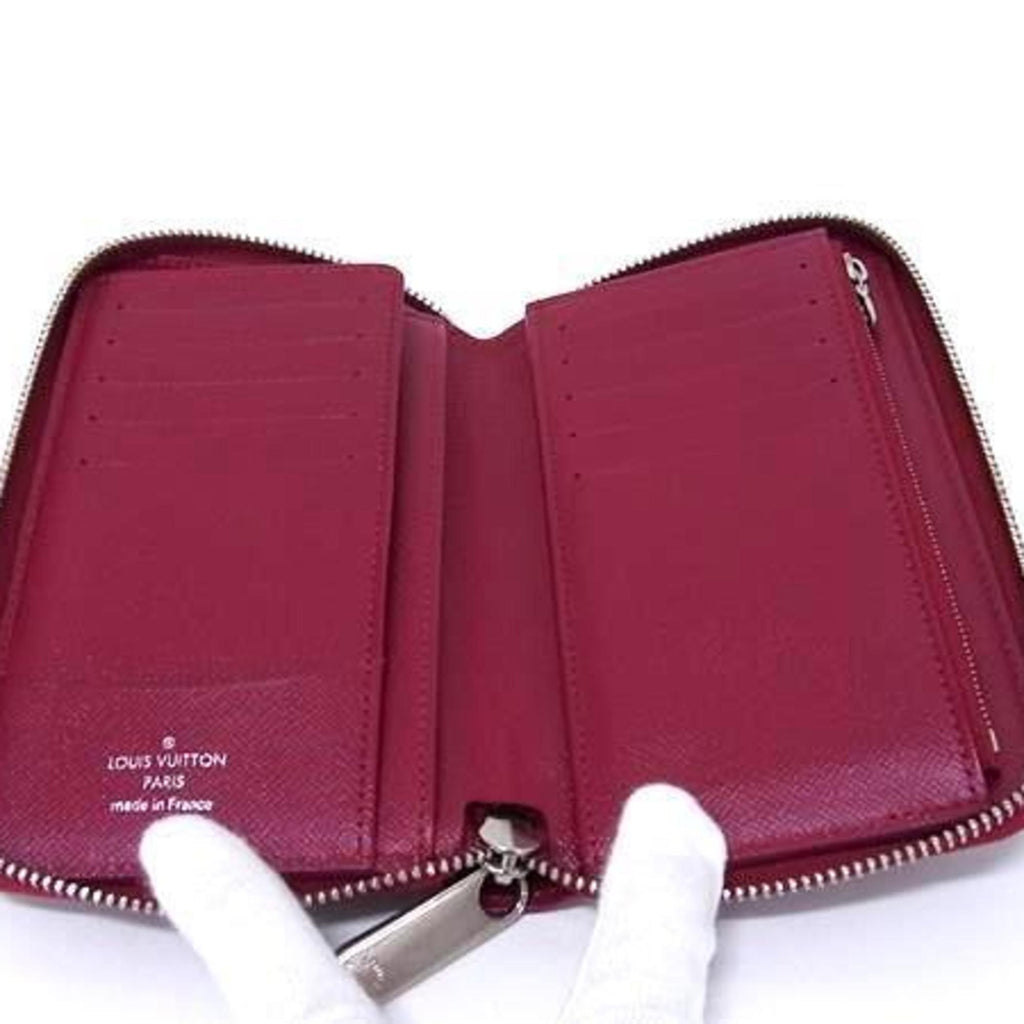 Louis Vuitton Fuchsia Red Color Epi Leather Card Wallet