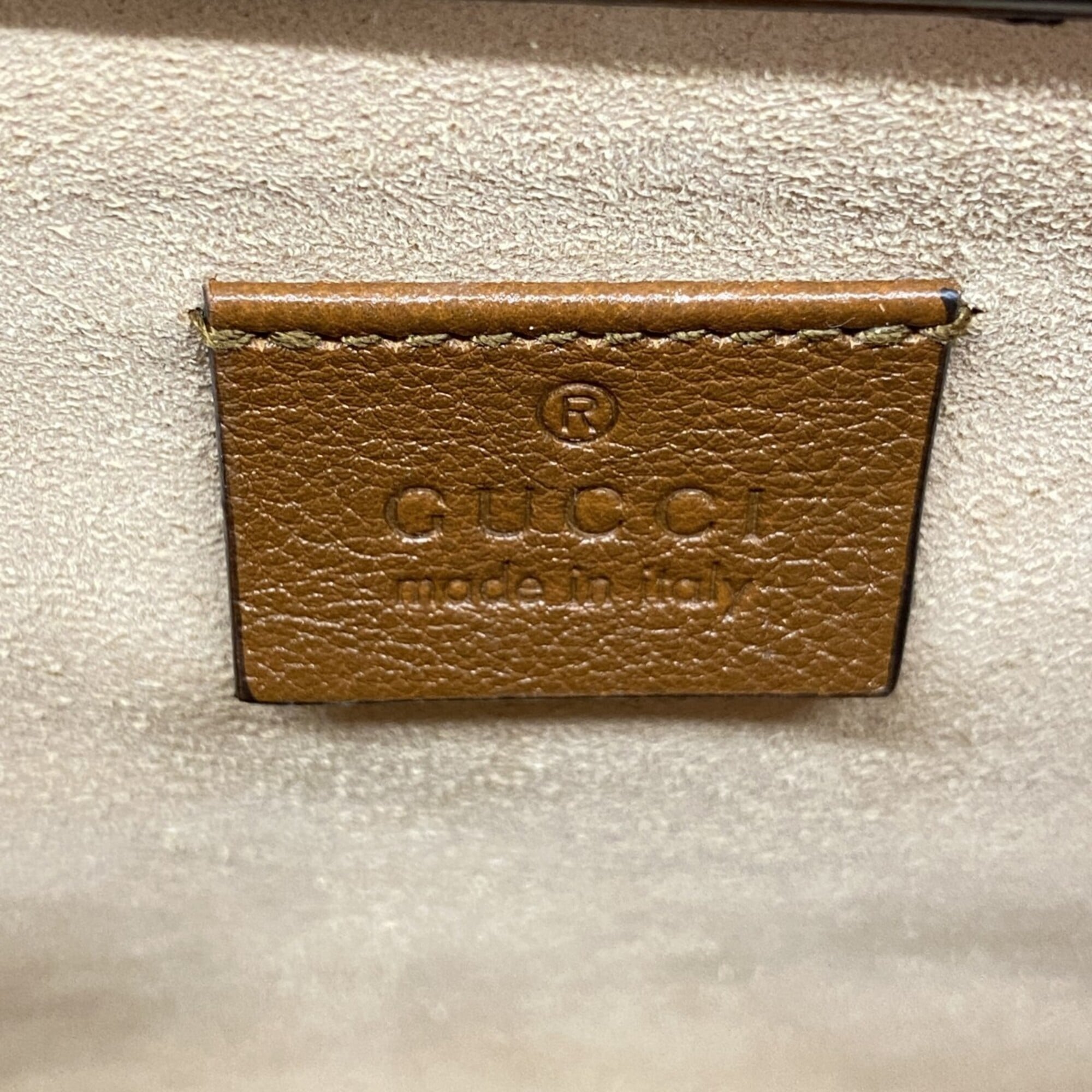 Gucci Brown Leather Handbag (Pre-Owned)
