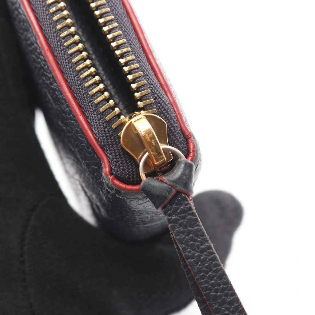 Louis Vuitton Marine Rouge Navy Monogram Empreinte Long Wallet