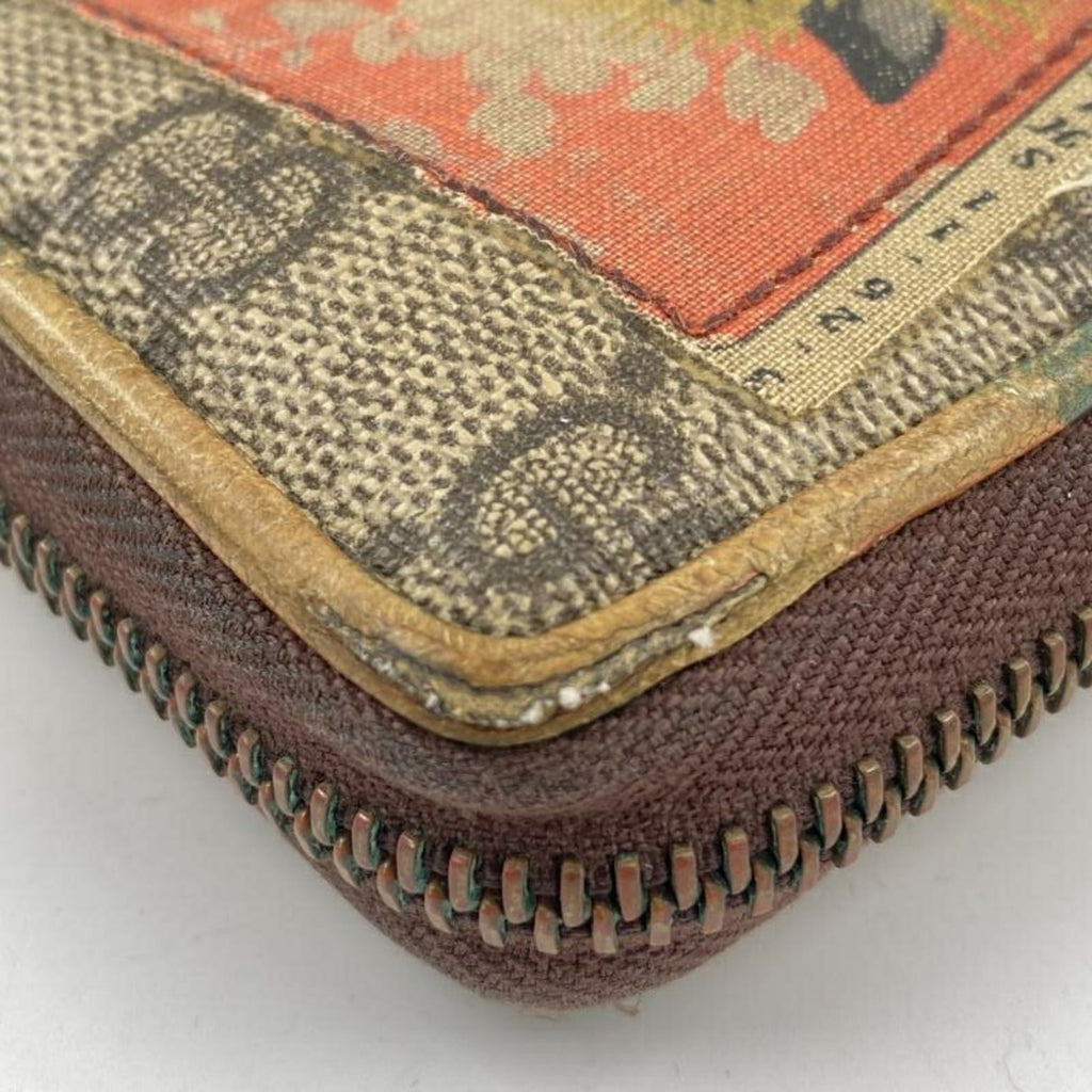 Gucci Brown Gg Supreme Long Wallet (Bi-Fold) (Pre-Owned)