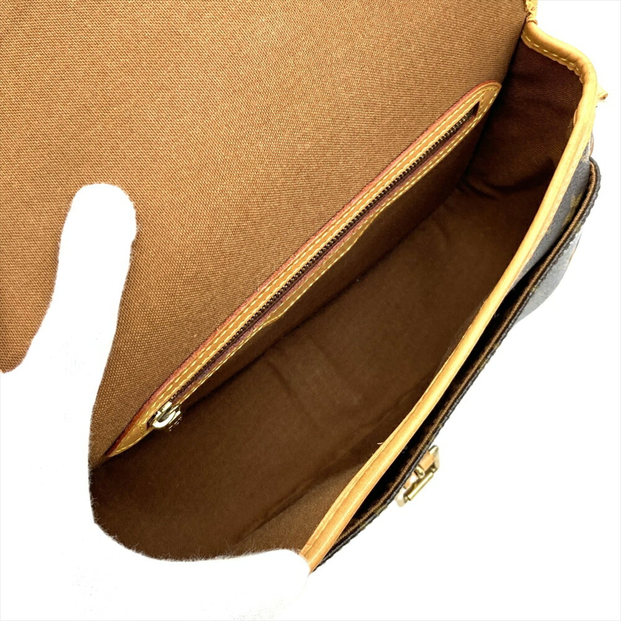 Louis Vuitton Brown Monogram Canvas Shoulder Bag
