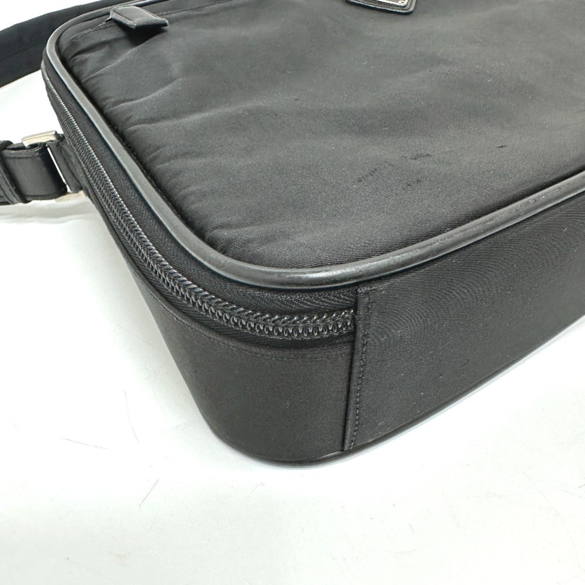Prada Black Nylon Briefcase Shoulder Bag