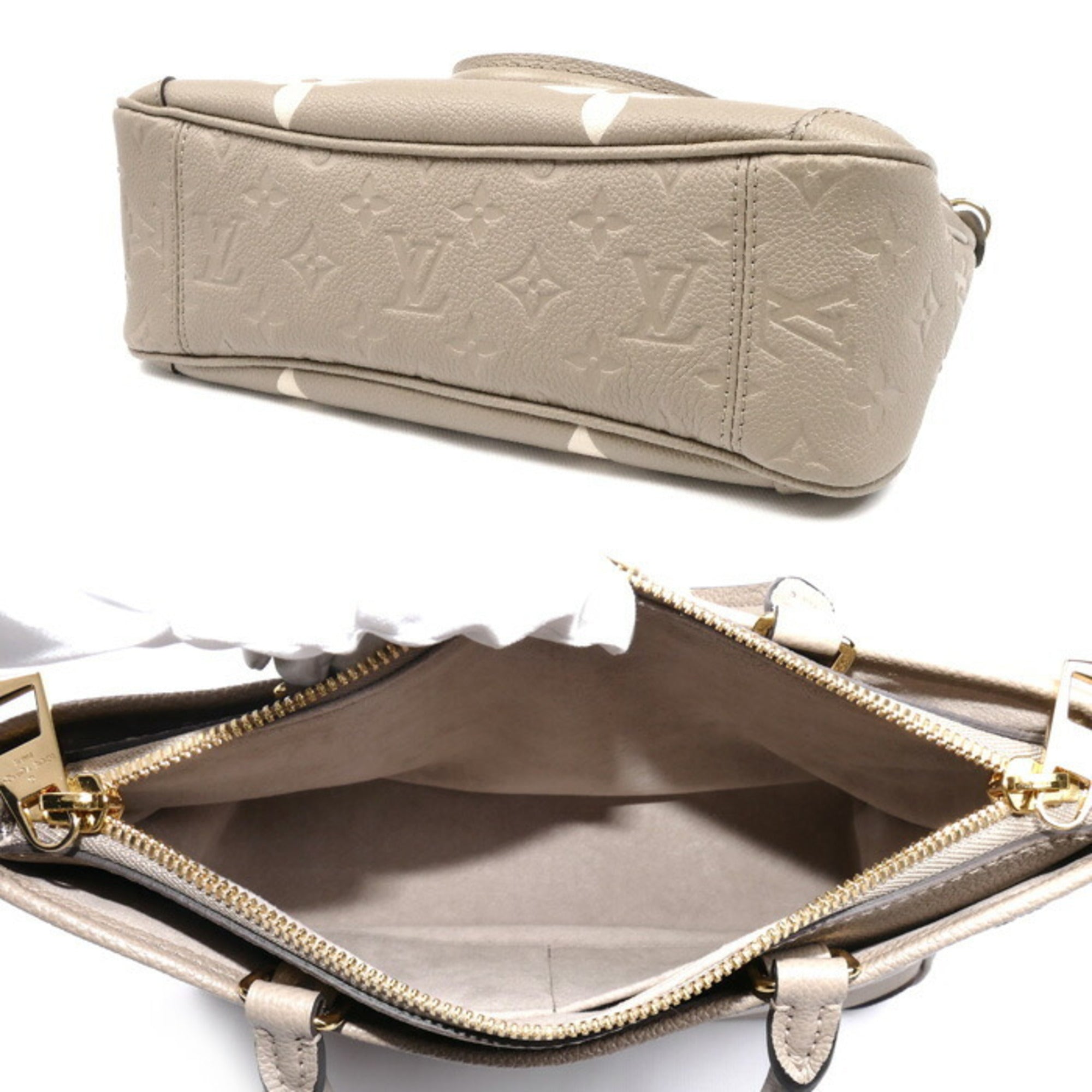Louis Vuitton Beige Monogram Empreinte Shoulder Bag