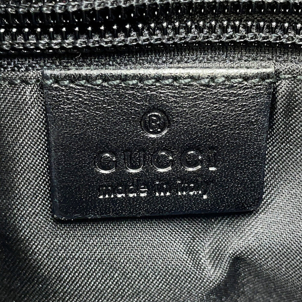 Gucci Black Red Color Gg Canvas Leather Handbag Shoulder Bag (Pre-Owned)