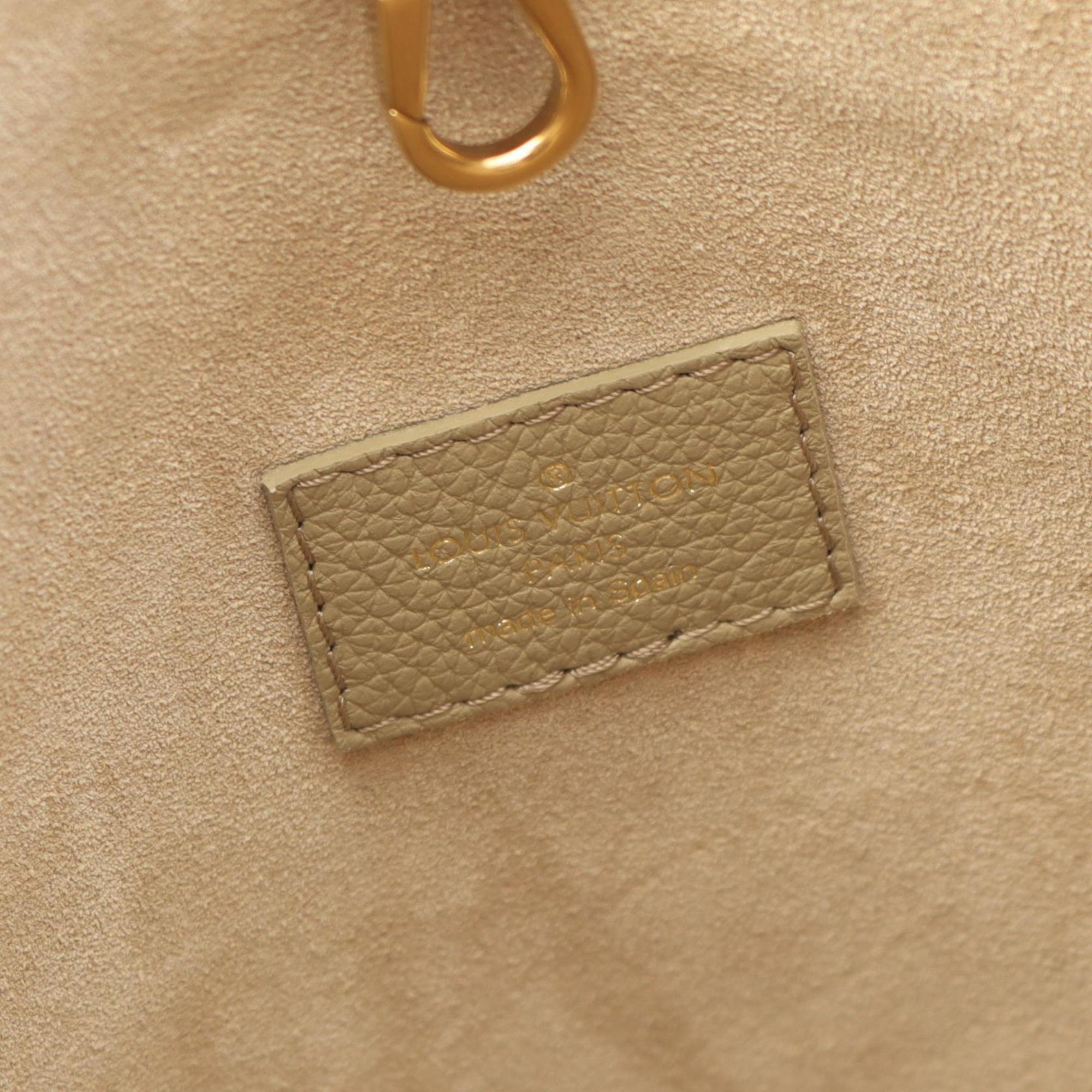Louis Vuitton Beige Leather Shoulder Bag