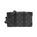 Louis Vuitton Black Coated Canvas Shoulder Bag